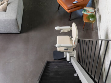 Monte-escalier droit